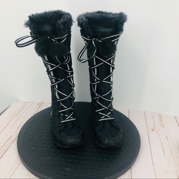 Nike women’s hi 3 Black‎ winter lace up boots 6 - Picture 2 of 11